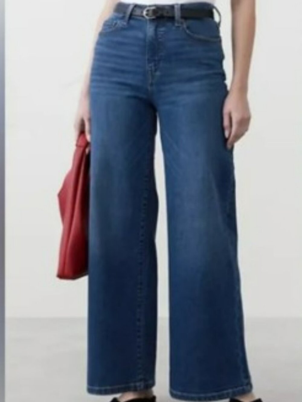 Banana Republic Wide-Leg High Rise Medium Wash Jeans Sz.29